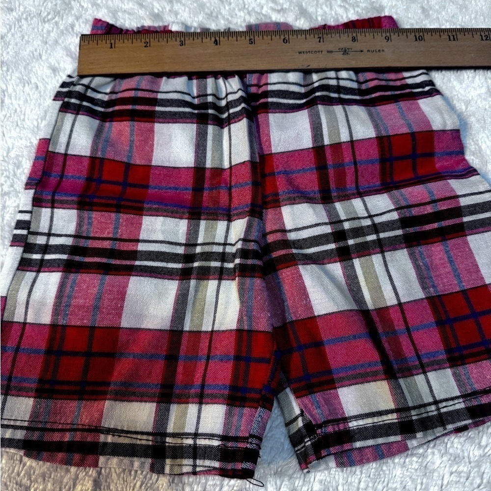 Sesame Street 2T plaid shorts, like new!